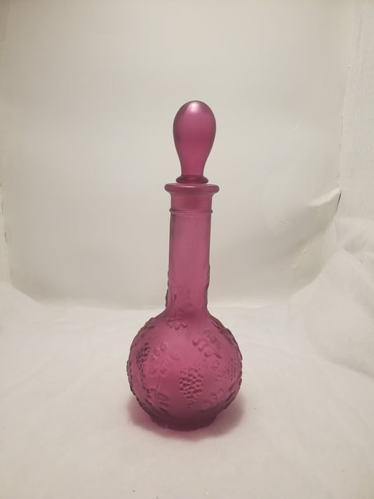 Avon Vintage Purple Perfume Glass Empty Bottle